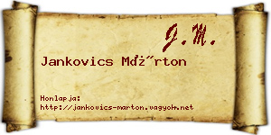 Jankovics Márton névjegykártya